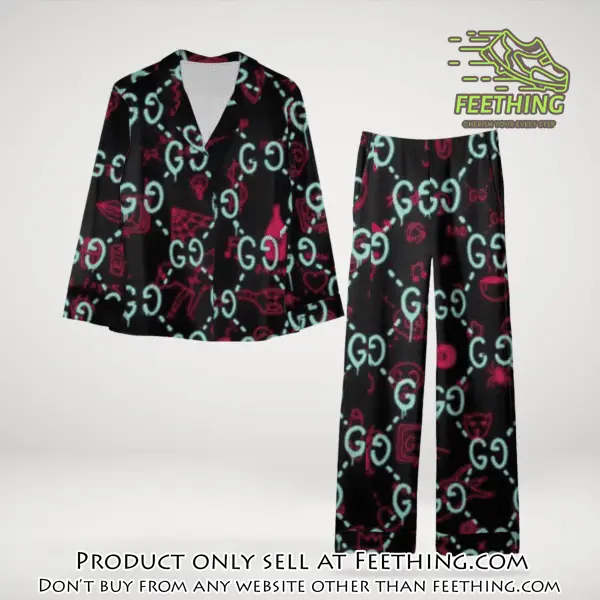Trending luxury gc satin pajama set pjs1065 ft5921898